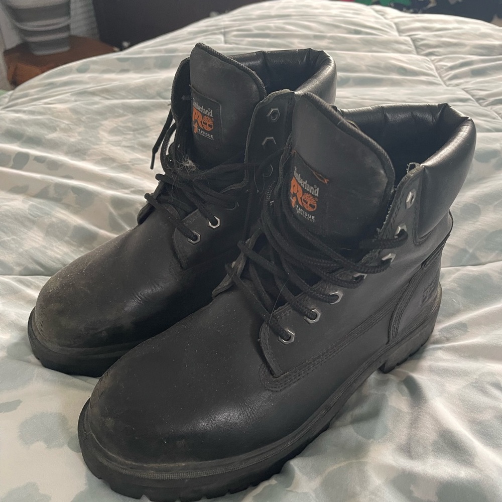 Timberland PRO Dark Leather Work Boots - Picture 3 of 3
